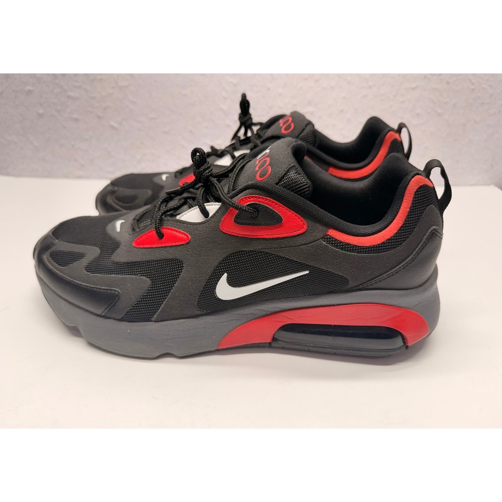 Nike Air Max 200 Black University Red Men's Size 14 Sneakers CI3865-002